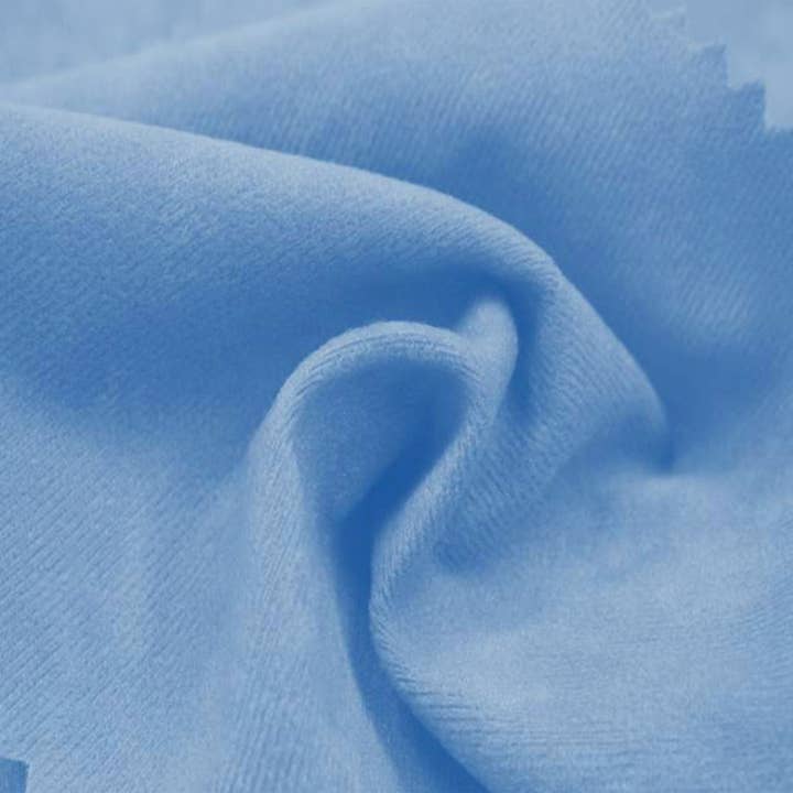 Copen Blue Alova Fabric for Apparel Sewing 58/60 Inch for wholesale by Radyan Fabrics