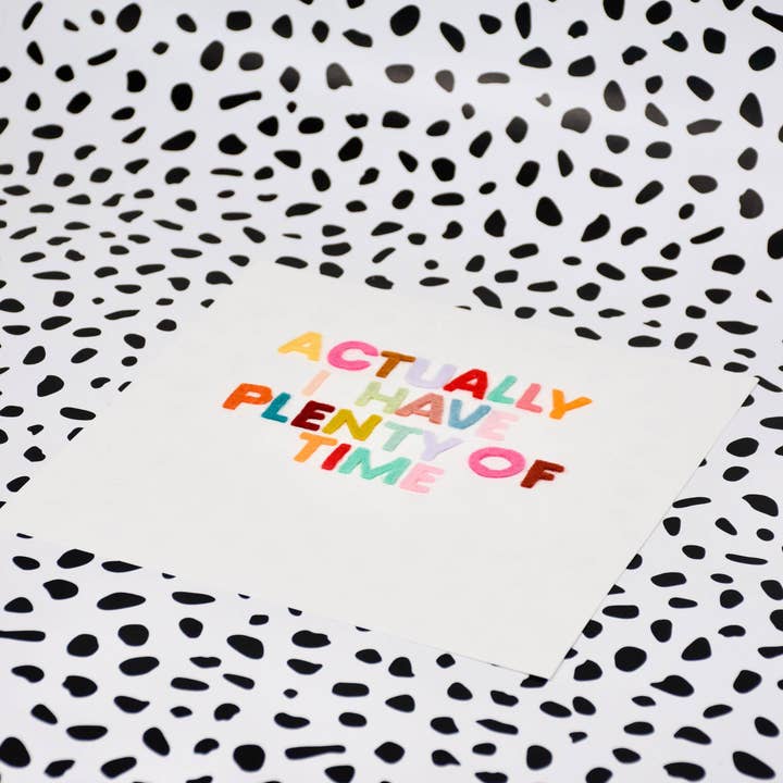 Egentligen har jag gott om tid att känna brev för wholesale av Rachael Mayer Art