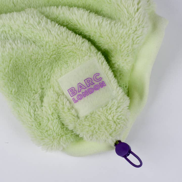 Barc London – colete - Cão por atacado – Colete Verde Lima em Sherpa para Cães | Fleece Aconchegante2