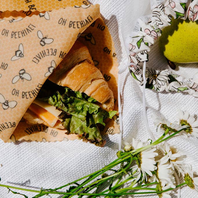 Oh Beehive: Eco Goods Co. - Wholesale Food Storage Wrap/Bag - Buzzy Bees Variety Pack5