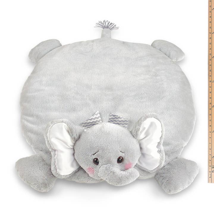Bearington Collection - Wholesale Security/Cuddle Blanket - Baby - Lil' Spout Gray Elephant Belly Blanket1