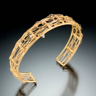 Cressida Cuff Bracelet for wholesale by Uncommon Threads Studio