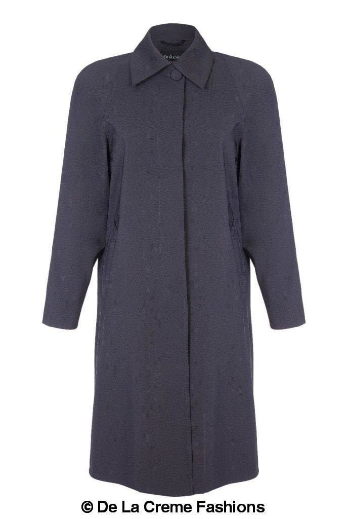 De La Creme Fashions - Wholesale Coat - Women's - De La Creme - Womens Oversized Knee Length Plus Size Mac11