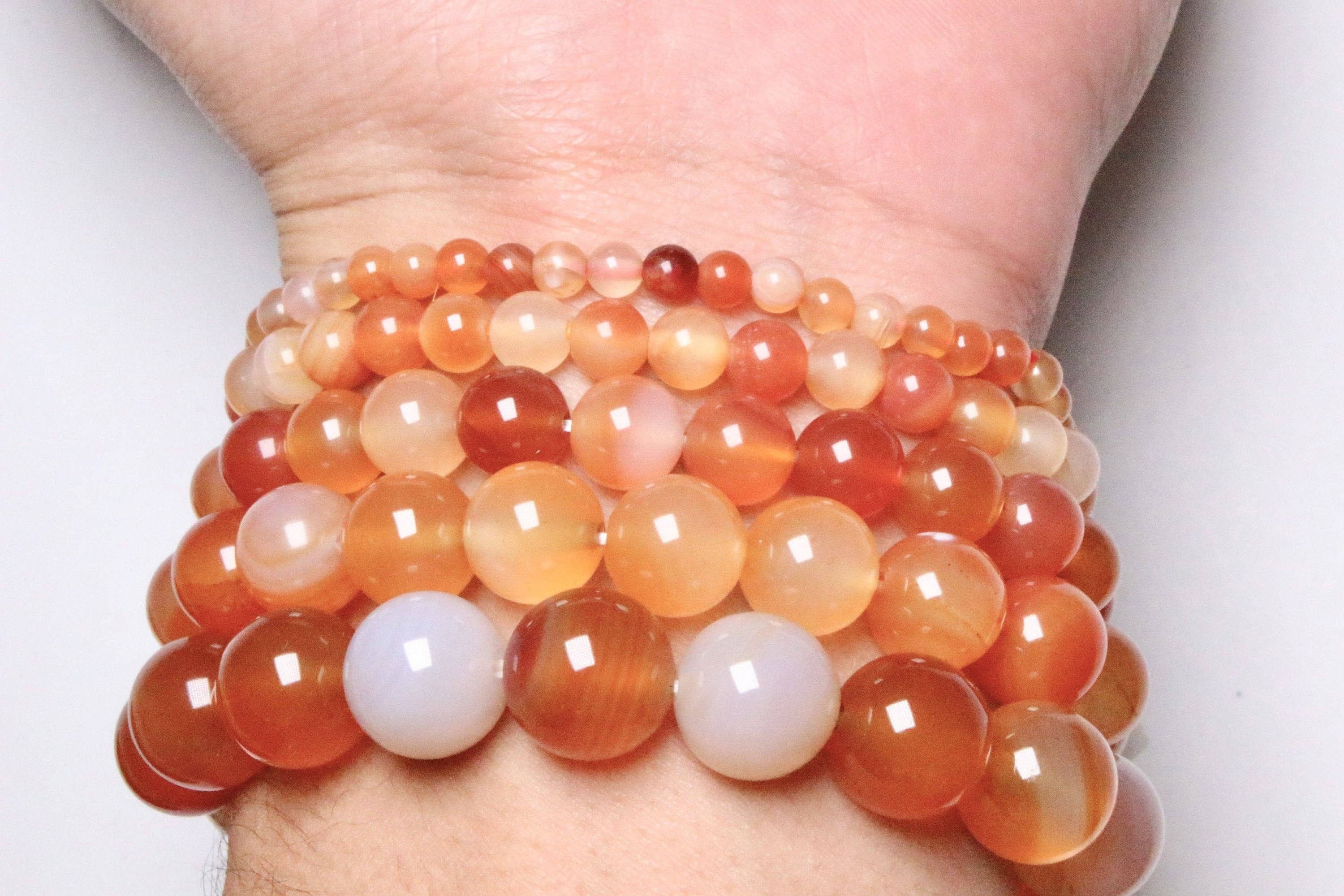 Foliesbijoux – Pulseira de missangas por atacado – Pulseira Multicolorida de Cornalina A1