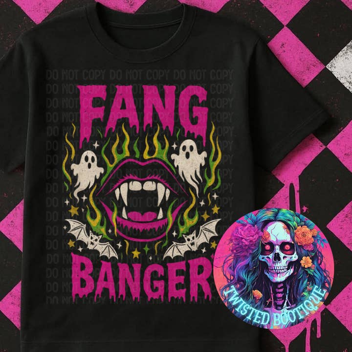 Camiseta Gráfica Fang Banger para venta al por mayor de Twisted Bootique