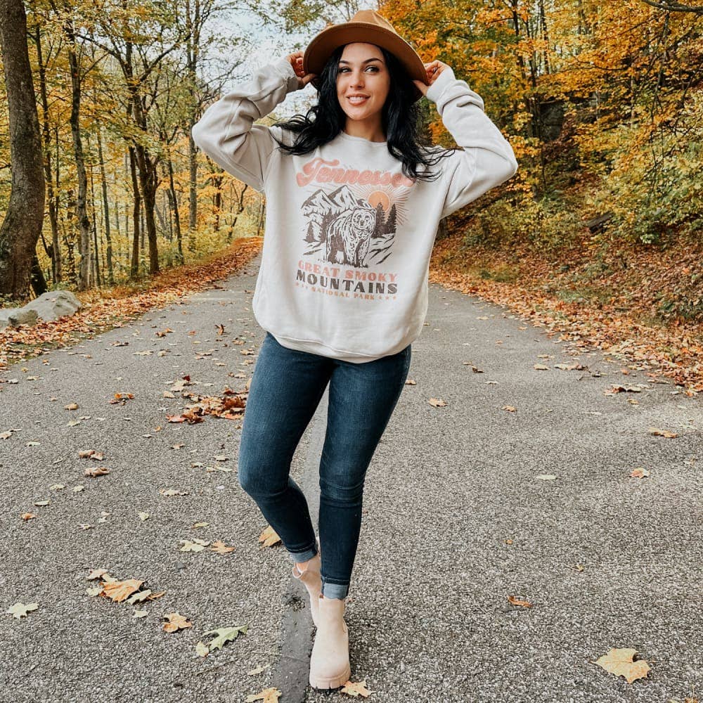 Dust Smoky Mountains National Park Sweatshirt for wholesale on Faire2