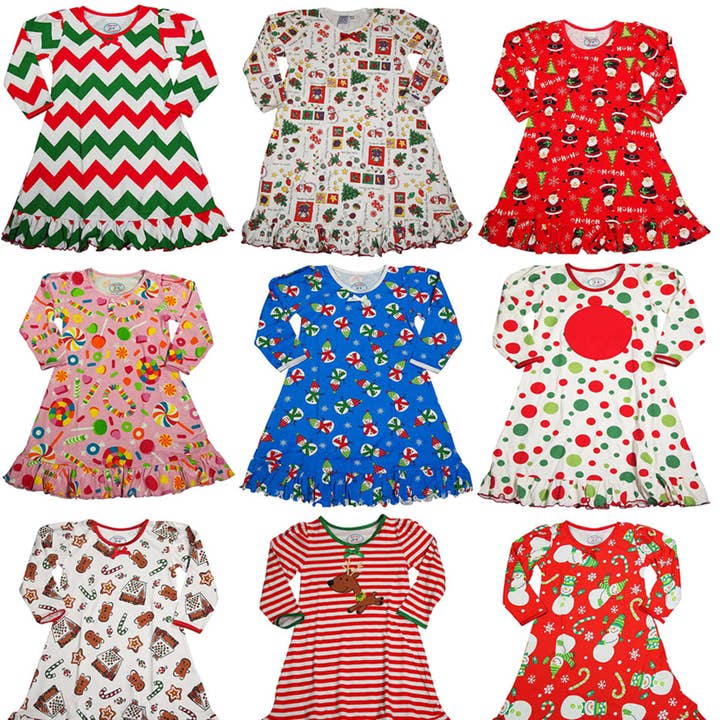 Robe à manches longues Sara's Prints pour petites filles pour la vente par Eastern Off Price