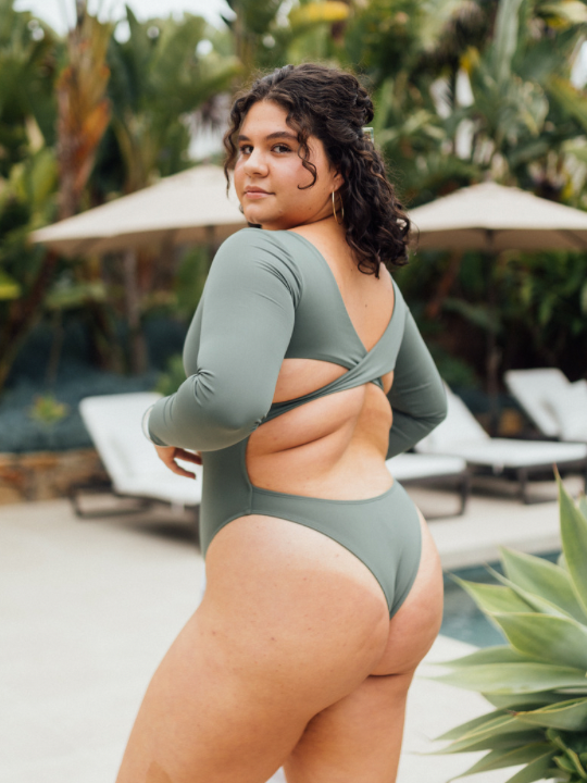 Coral Swimwear X - Wholesale One Piece Swimsuit - Women's - Daisy Duke One-Piece / Olive3