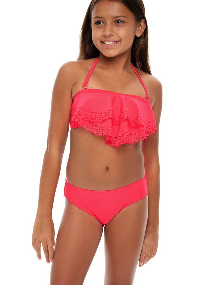 Prépack de Haut à Volants Découpé au Laser pour Fille pour la vente par H2oh Colours