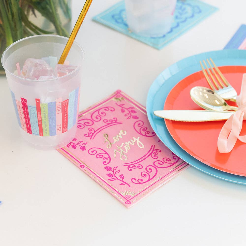 Jollity & Co. + Daydream Society - Wholesale Disposable Napkin - Book Club "Book Cover" Cocktail Napkins6