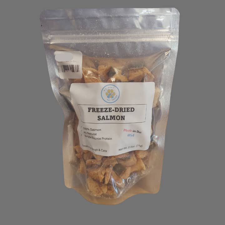 Freeze-Dried Salmon for wholesale by P.S. Paws Pet Bakery