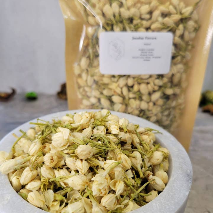 My Magic Place Shop - Wholesale Herbs - Jasmine Flower, Whole 1oz, decoration herbs, magical herbs