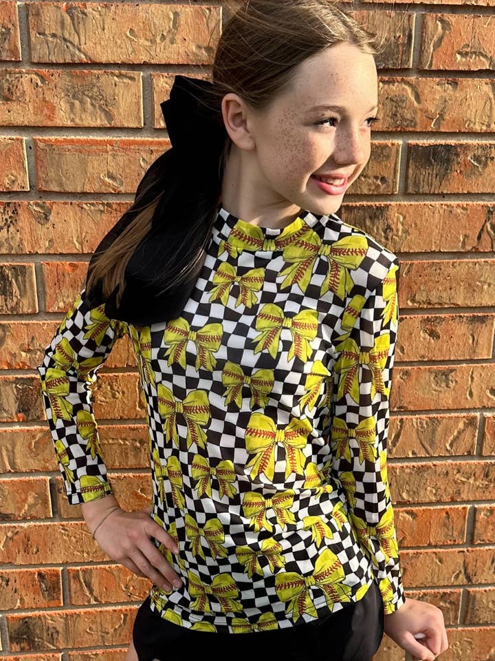 Throw Like A Girl Mesh Top Kids for wholesale by Sterling Kreek