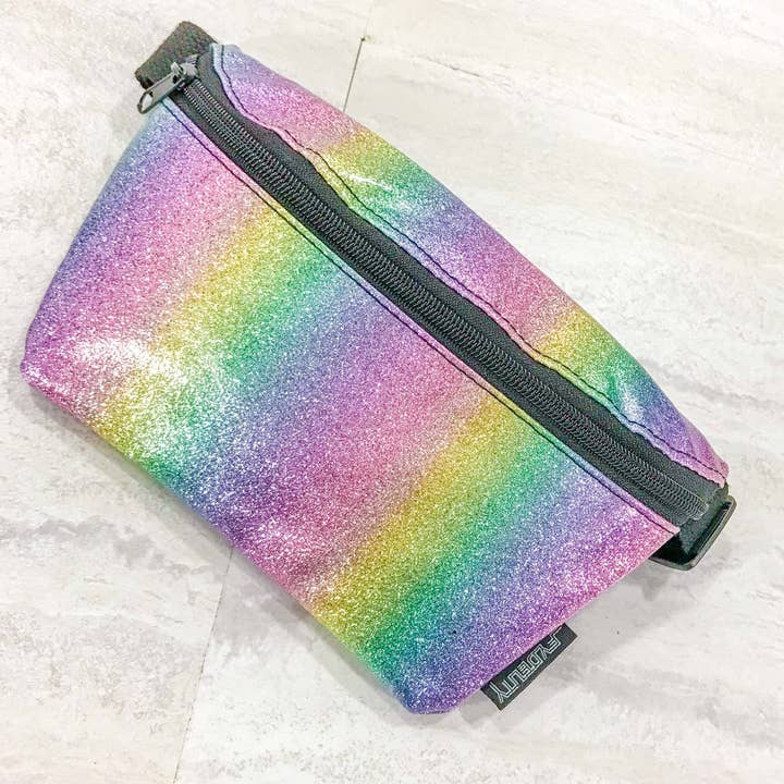Fydelity - Wholesale Belt Bag - Women's - 83132: Fanny Pack | Slim | Dazzler Rainbow Glitter3