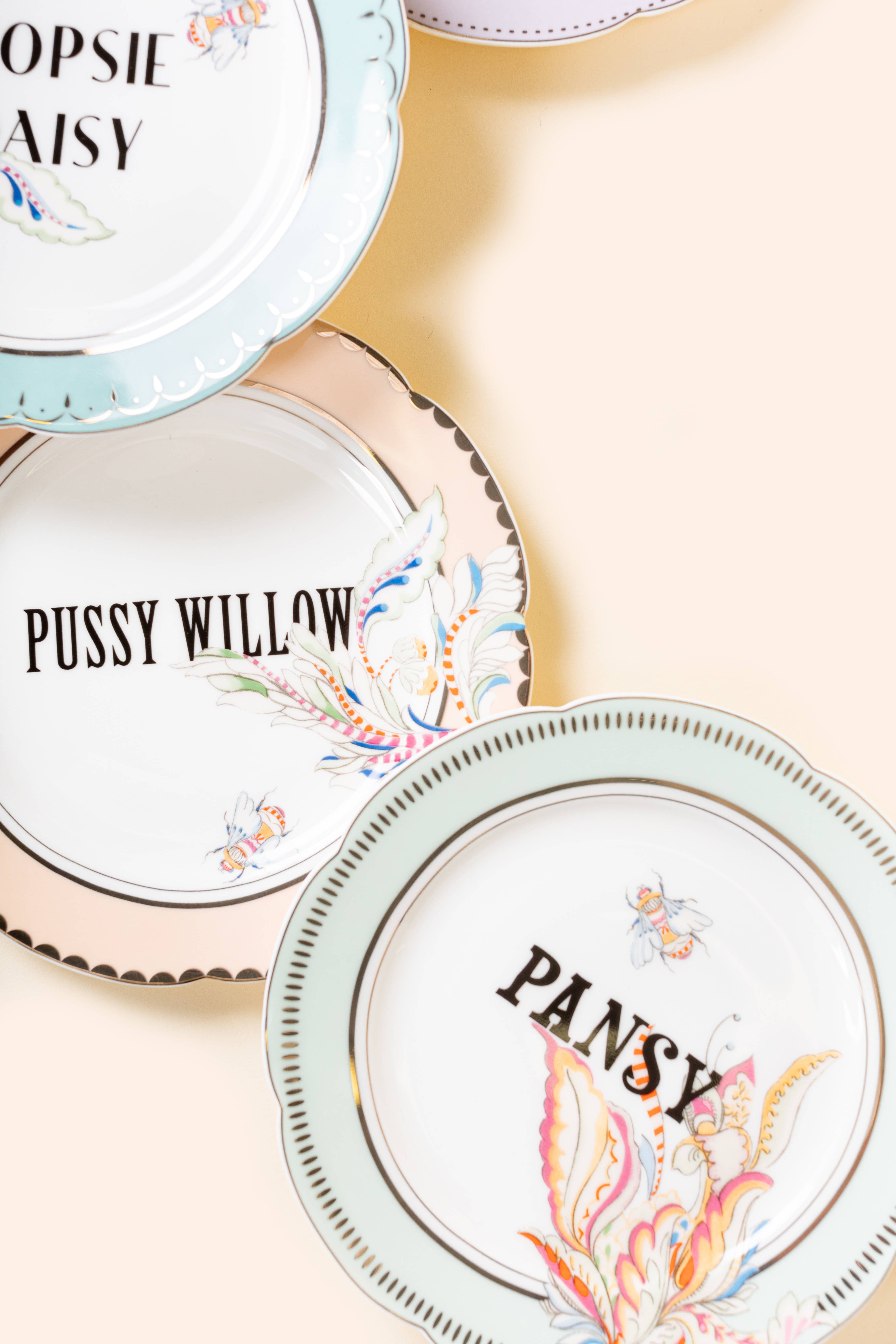 Yvonne Ellen - Wholesale Dinner Plate - Yvonne Ellen Floral Tea Plates (set Of 4)4