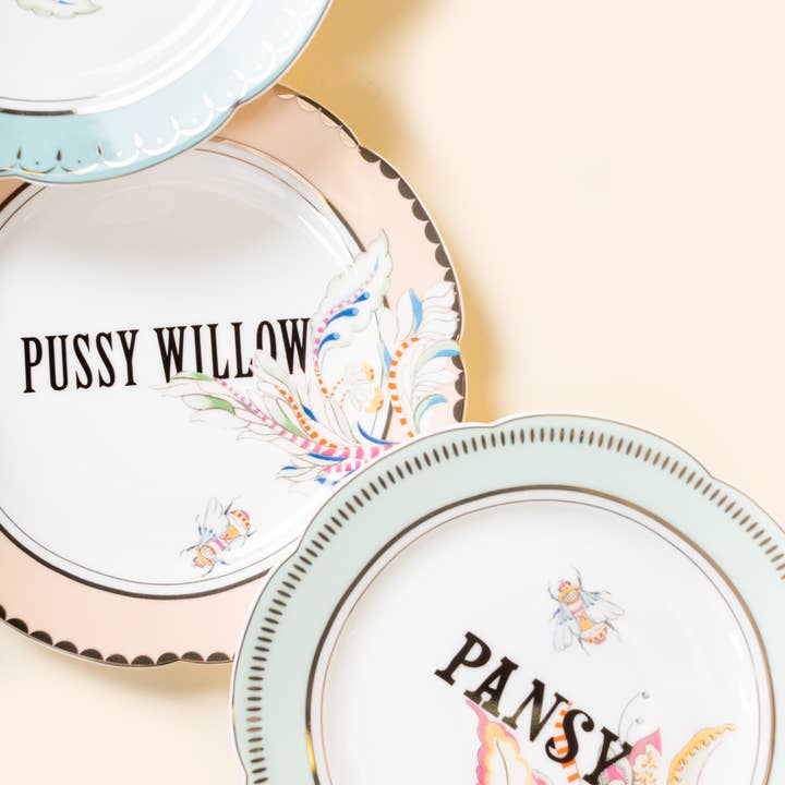 Yvonne Ellen - Wholesale Dinner Plate - Yvonne Ellen Floral Tea Plates (set Of 4)4