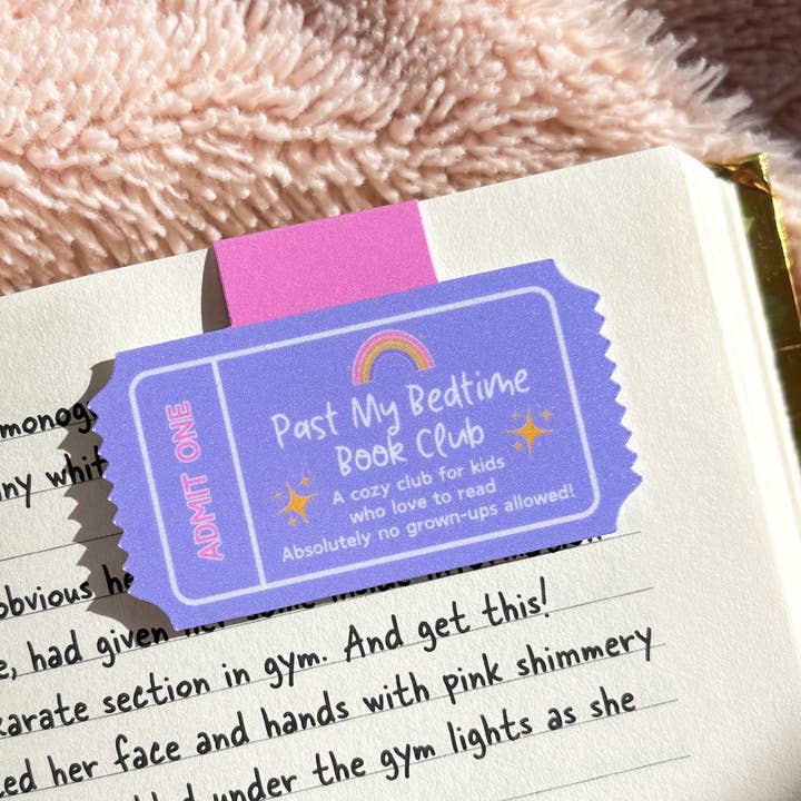 Past My Bedtime Magnetic Bookmark for wholesale by My Rainbow Journal