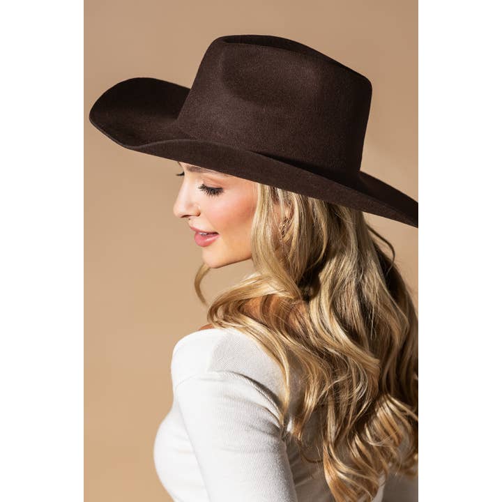 Urbanista - Wholesale Fedora - Women's - 100% Australian Wool Hard Brim Cowboy Hat-Blank
