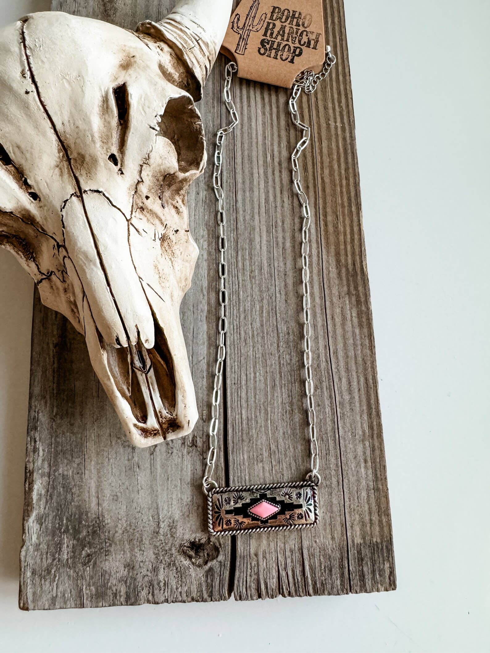 Boho Ranch Shop - Wholesale Pendant/Charm Necklace - Western Aztec Pendant Necklace 0