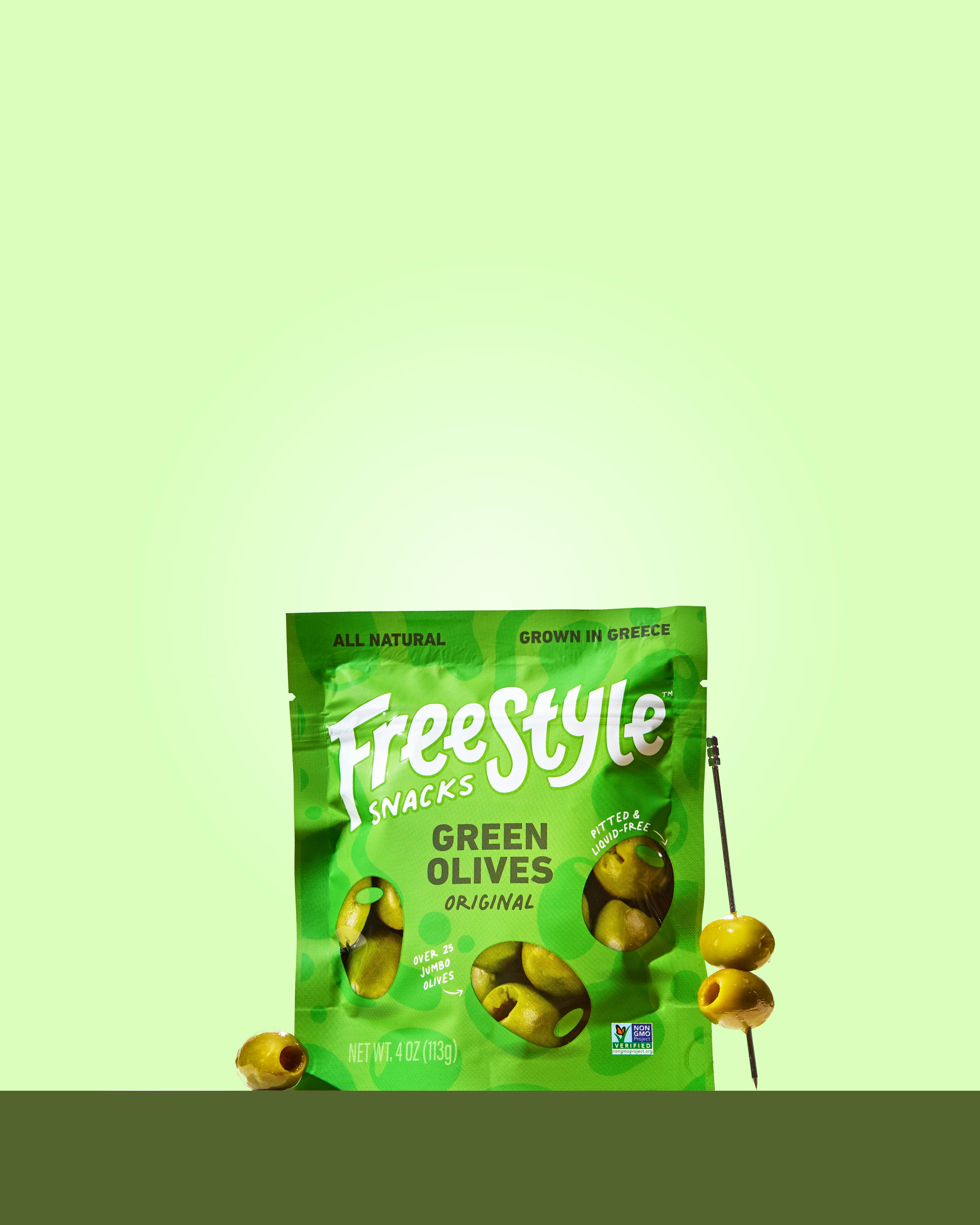 Freestyle Snacks - Vente Olives - Olives vertes - Original (paquet de 6)1