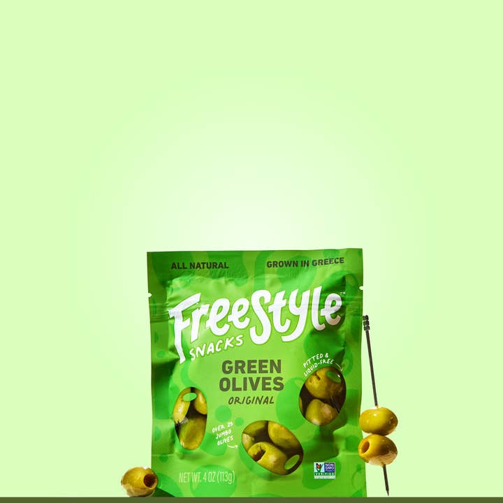 Freestyle Snacks - Vente Olives - Olives vertes - Original (paquet de 6)1