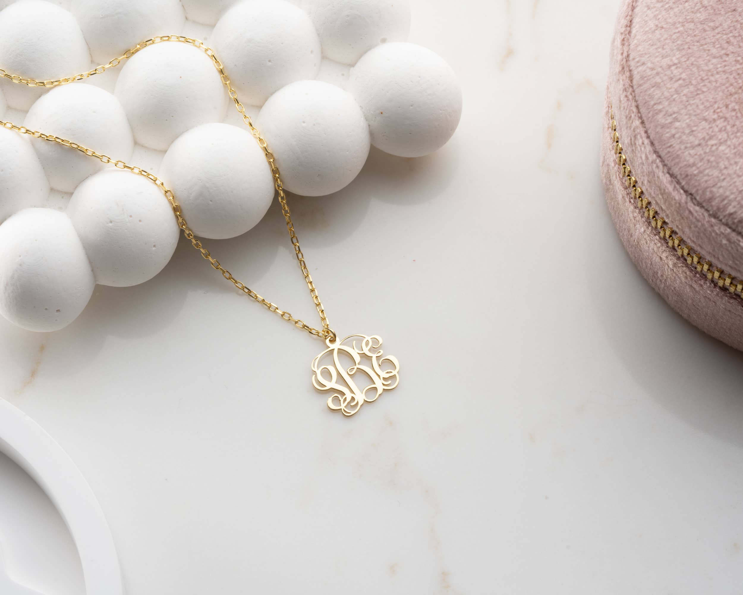 JoyPersonalized - Vendita all'ingrosso Collana con ciondolo/pendaglio - Collana con monogramma, collana con monogramma personalizzata 8