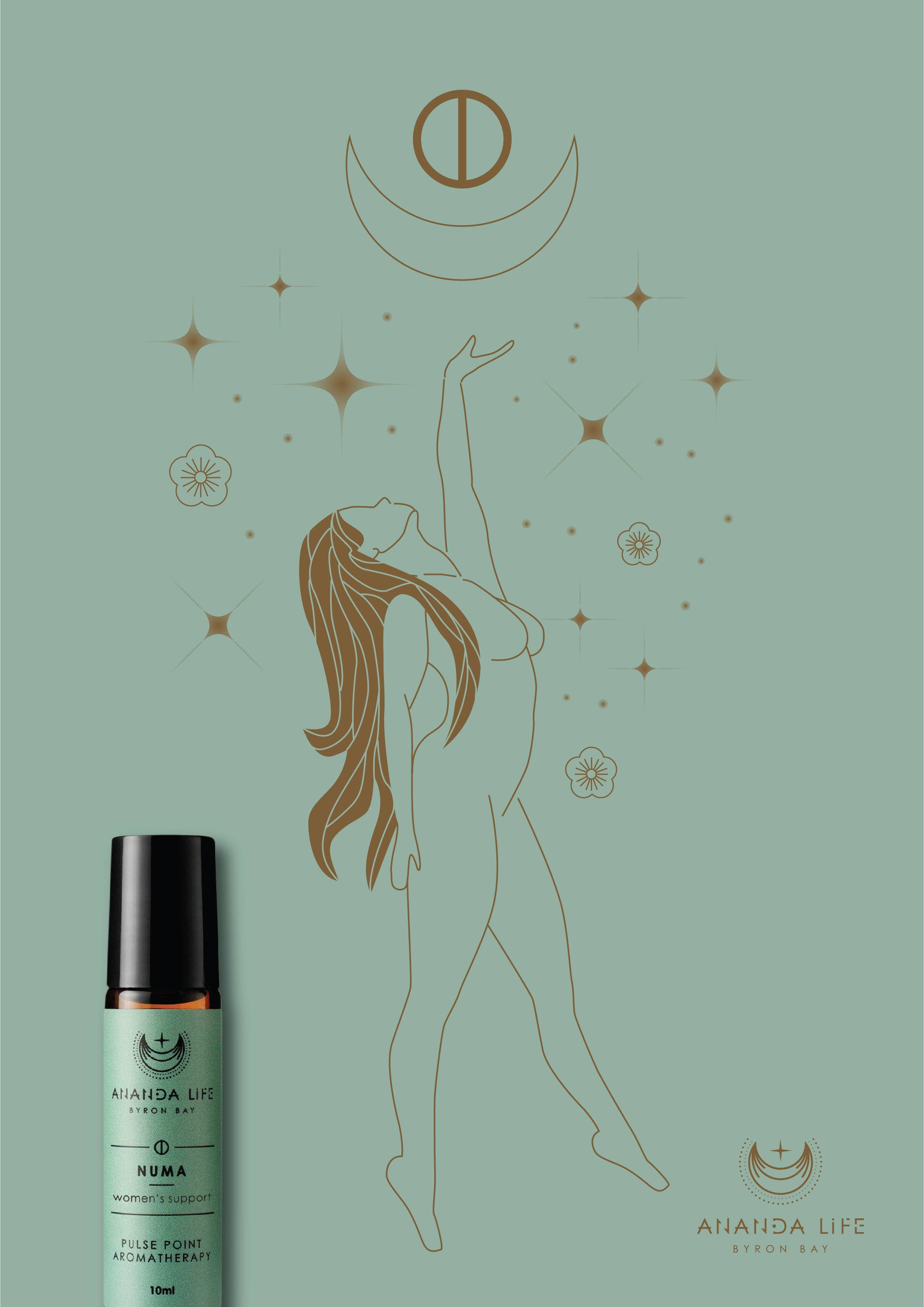 Ananda Life - Wholesale Essential oil - Ananda Life Aromatherapy NUMA- Women's support essential oil  Perfume roller3