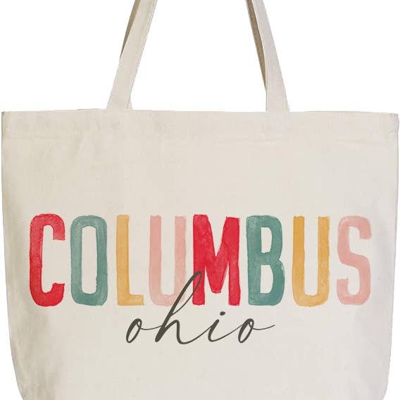 Watercolor City, Canvas Tote, Reusable, Custom Gifts for wholesale by Clairmont & Co