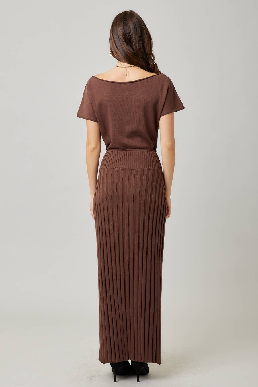 ILLA ILLA - Wholesale Dress - Women's - Knit Pleat Maxi Dress 10