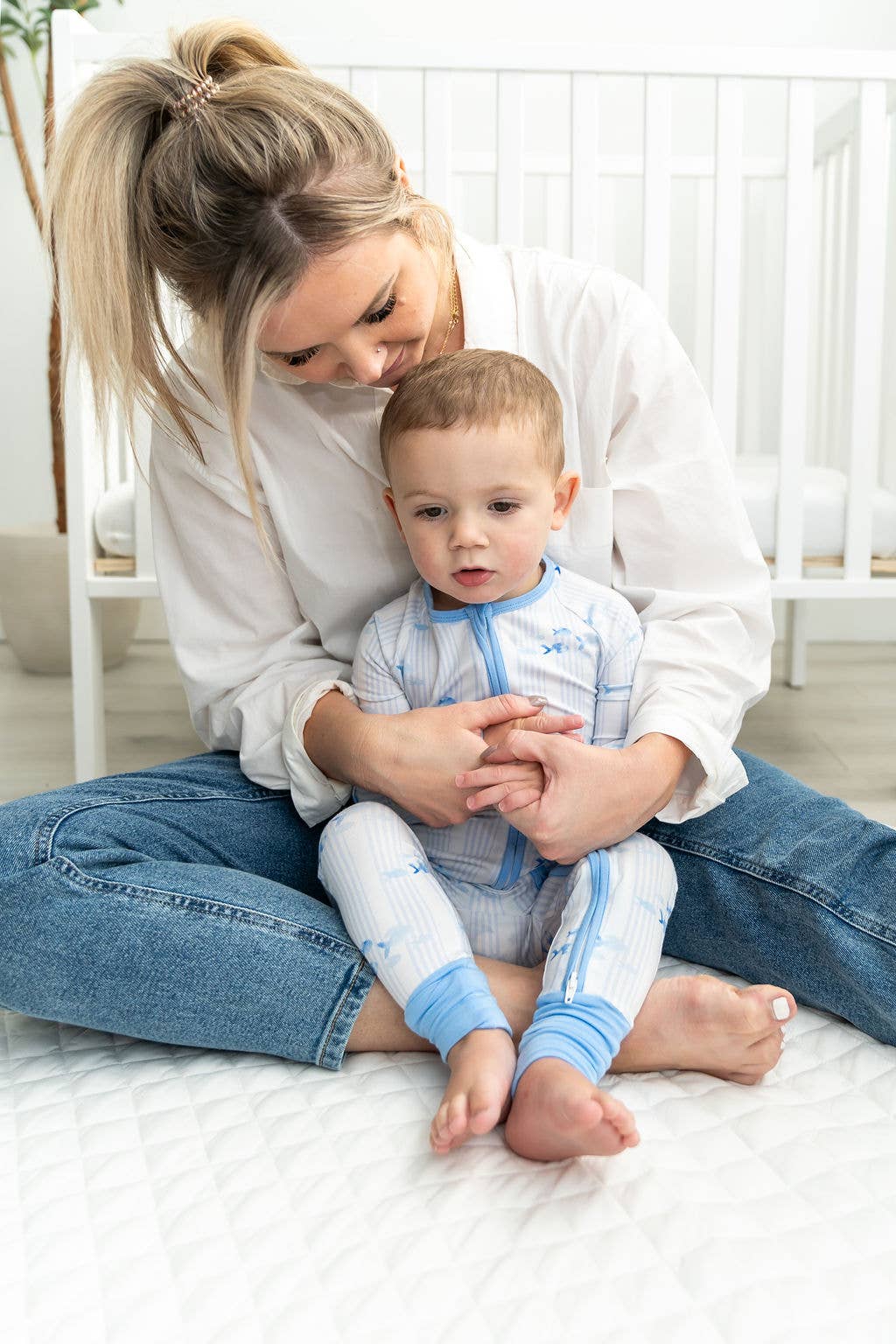 The Navy Knot - Vendita all'ingrosso Pigiamino - Neonati - Pigiama da notte per neonati in bambù, stile nautico, stile costiero6