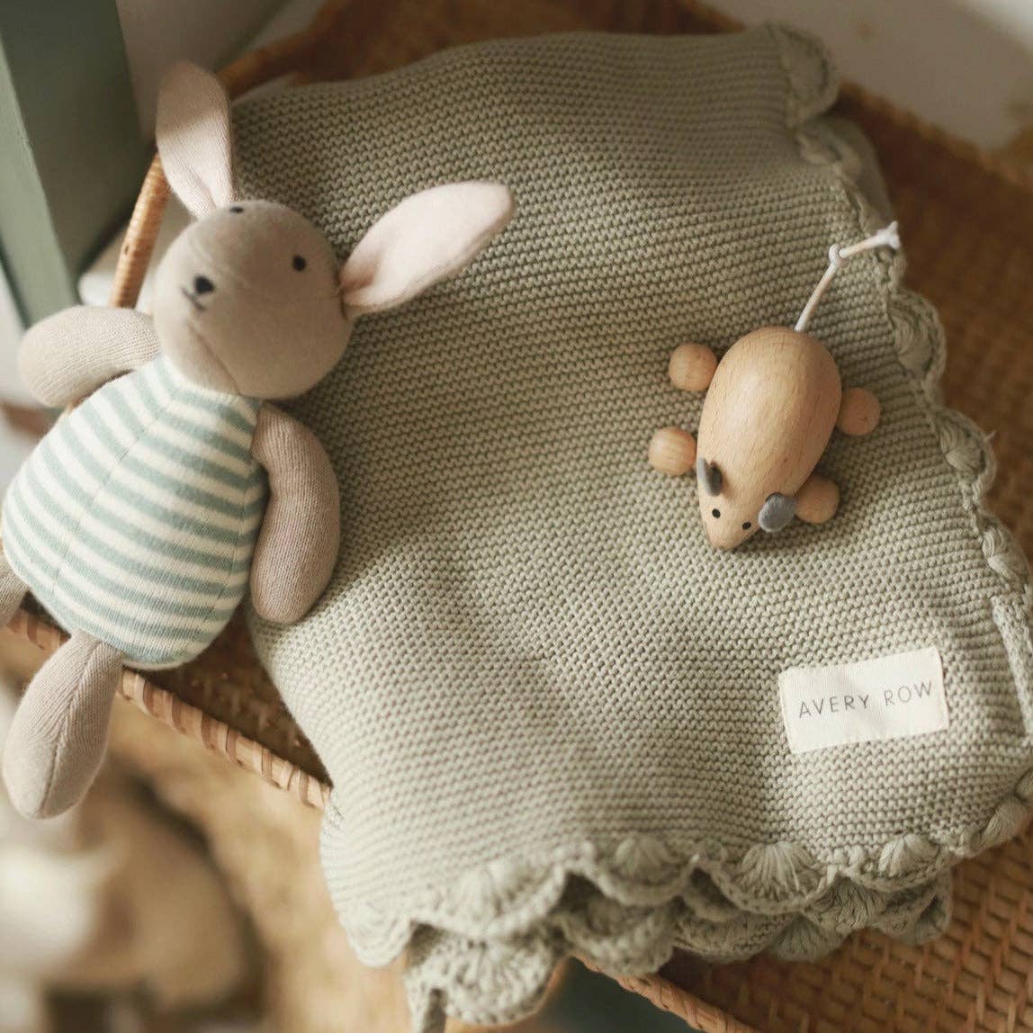 Avery Row - Wholesale Deken - Kinderen en baby - Gebreide deken met coquilles - Willow3