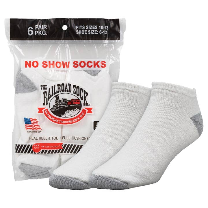 Chaussettes invisibles pour homme (6 paires) pour la vente par Railroad Sock llc