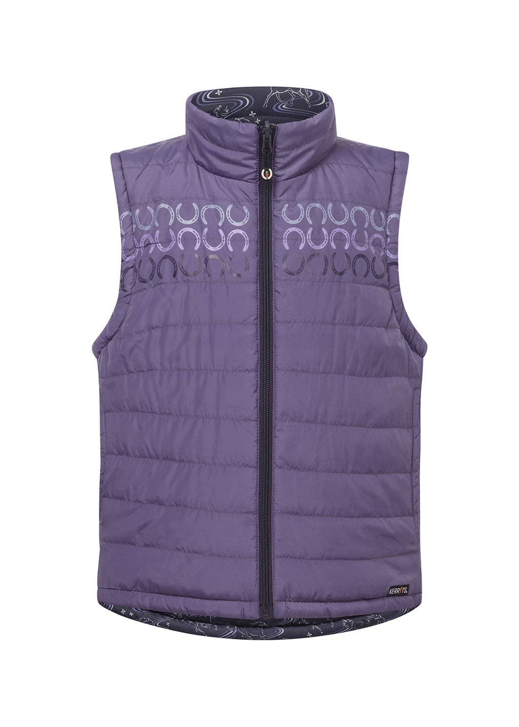 Kerrits - Vendita all'ingrosso Gilè imbottito - Bambini - Gilet da Equitazione Trapuntato Reversibile per Bambini Ride the Wind7