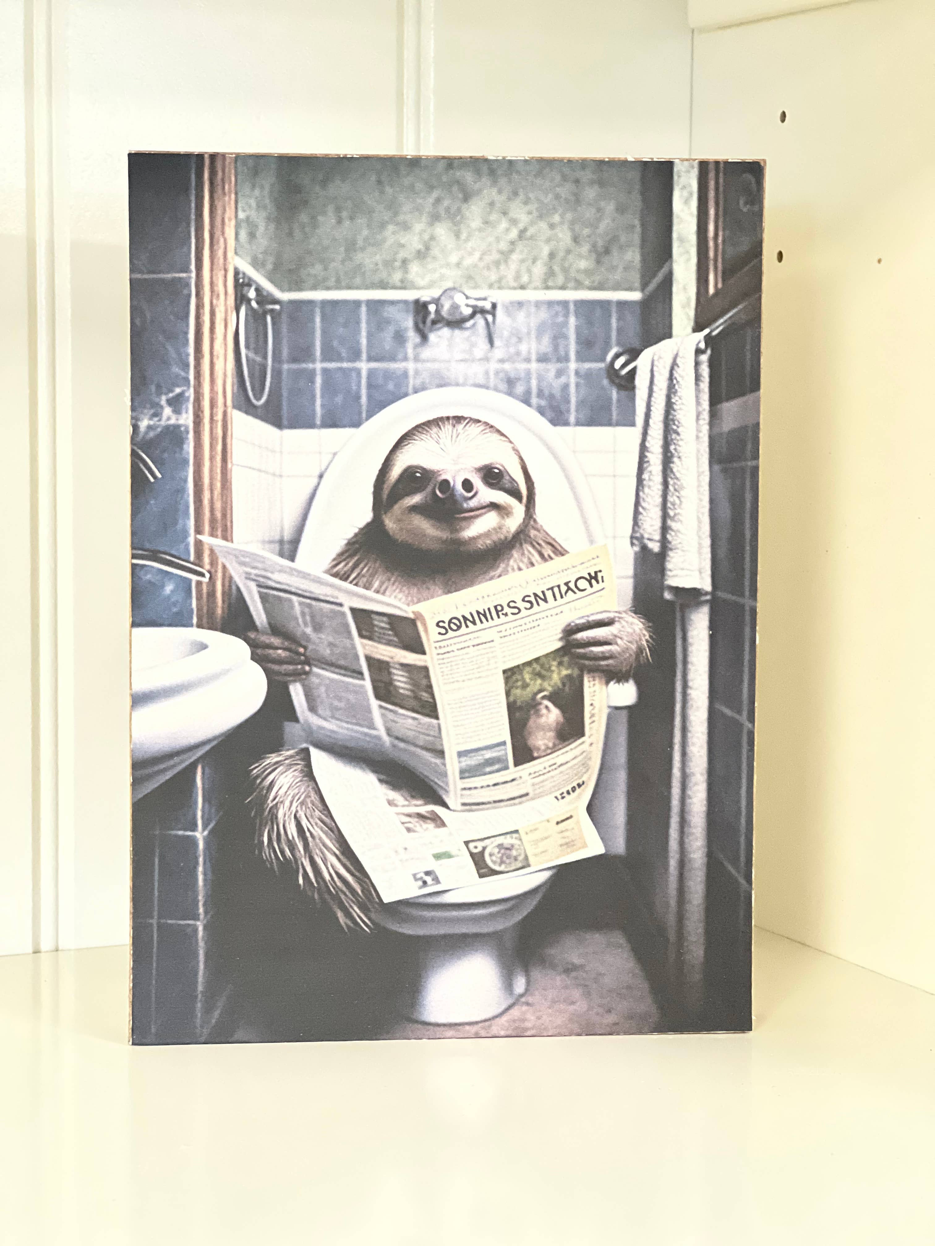 Thompsons Handmade Country LLC - Vendita all'ingrosso Cartelli da bagno - Cartelli umoristici per bagno con animali6