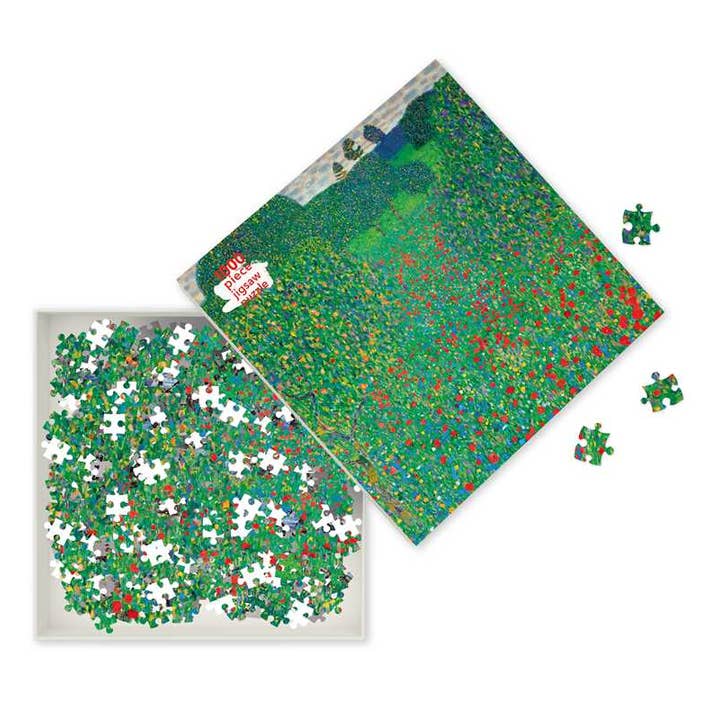 Simon & Schuster - Wholesale Book - Adult - Adult Jigsaw Puzzle Gustav Klimt: Poppy Field by