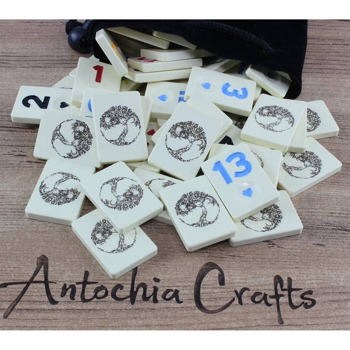Antochia Crafts - Wholesale Board Game - Premium Quality Customizable Cream Rummy Tiles