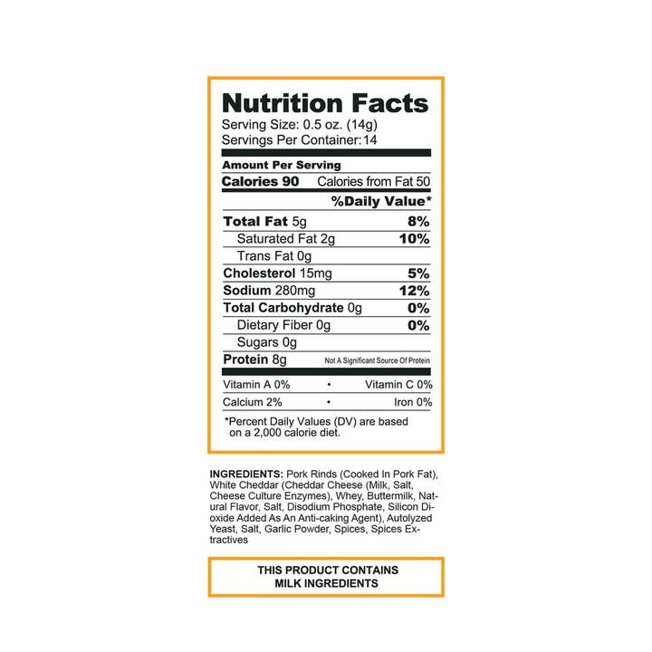 Pork King Good - Wholesale Puffed Snack - Pork King Good Nacho Cheddar Pork Rinds 7oz Bag2