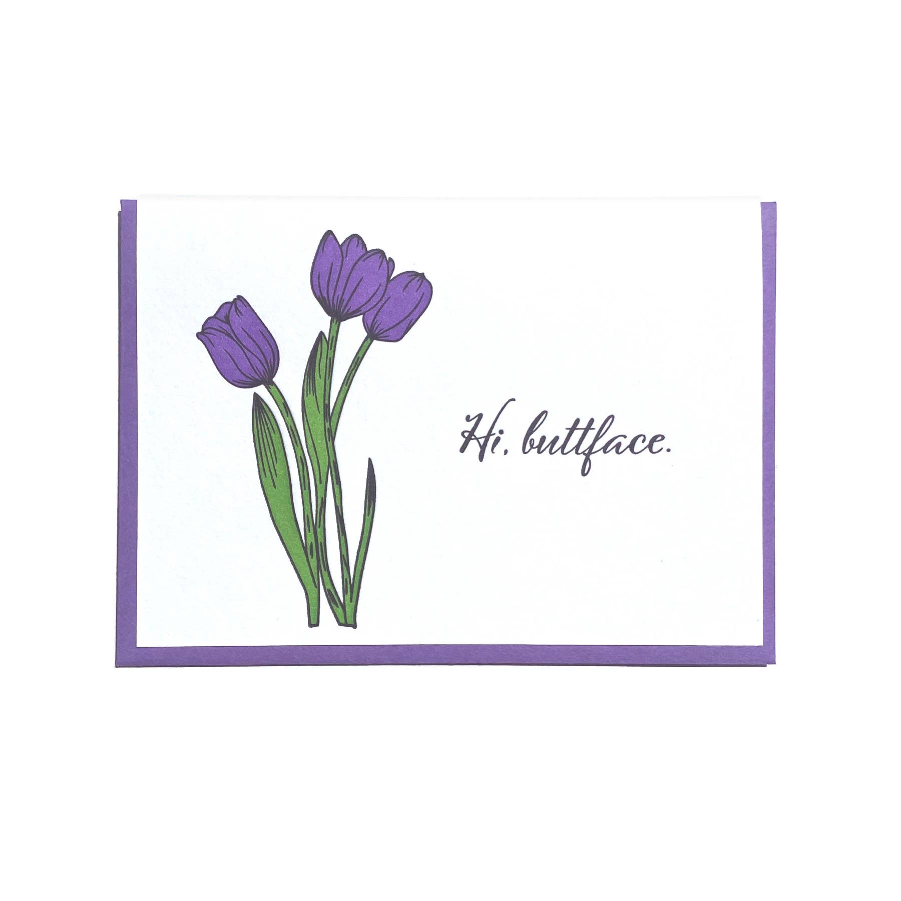 Lady Pilot Letterpress – Großhandel Grußkarten für den Alltag – Buttface Blumen-Grußkarte