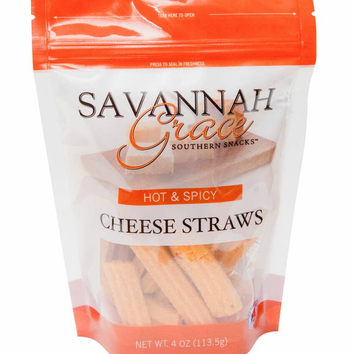 Integrity Food Group - Wholesale Puffed Snack - Hot & Spicy Cheese Straws 4 oz Bag