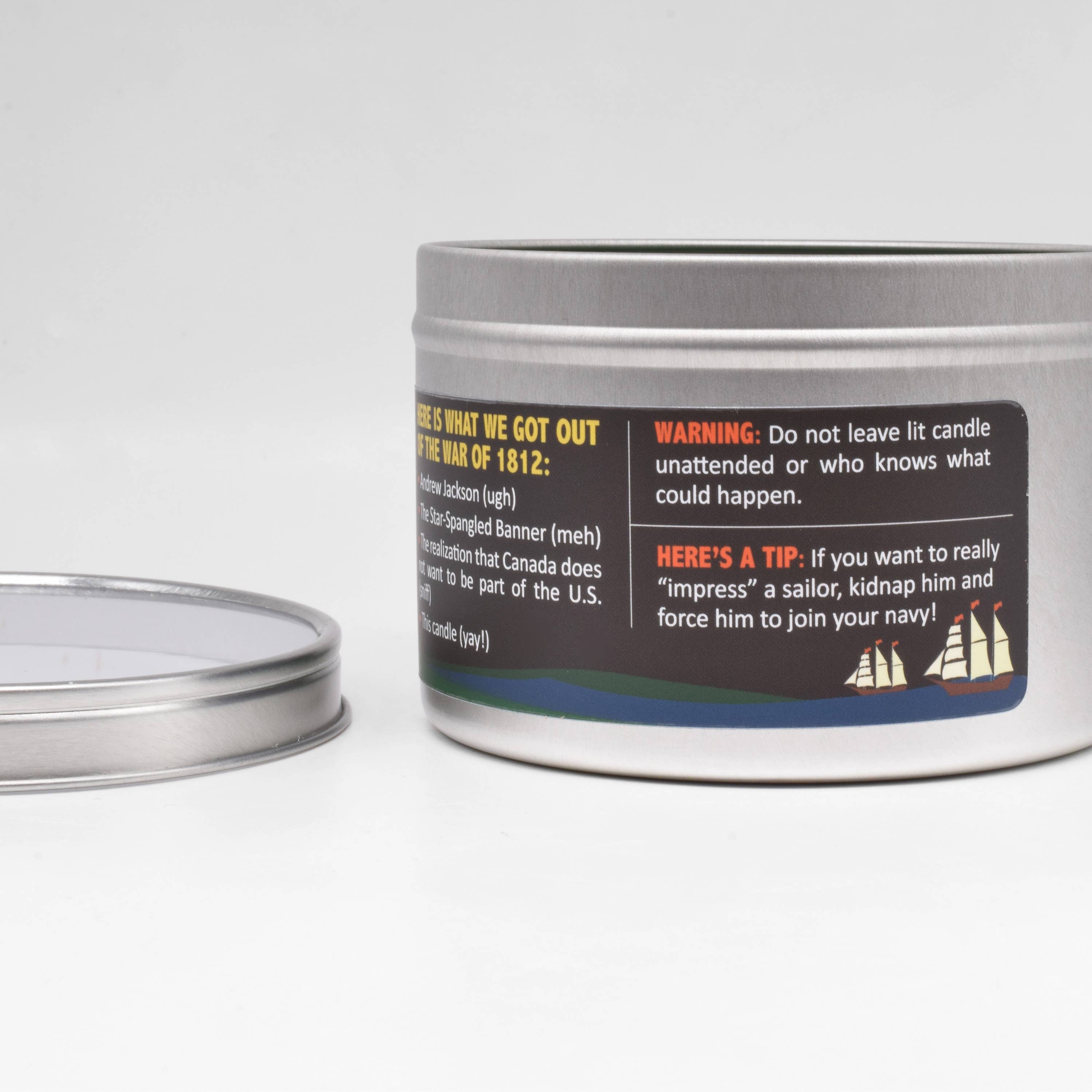 JD and Kate Industries - Wholesale Novelty Candle - War of 1812 Scented Candle6