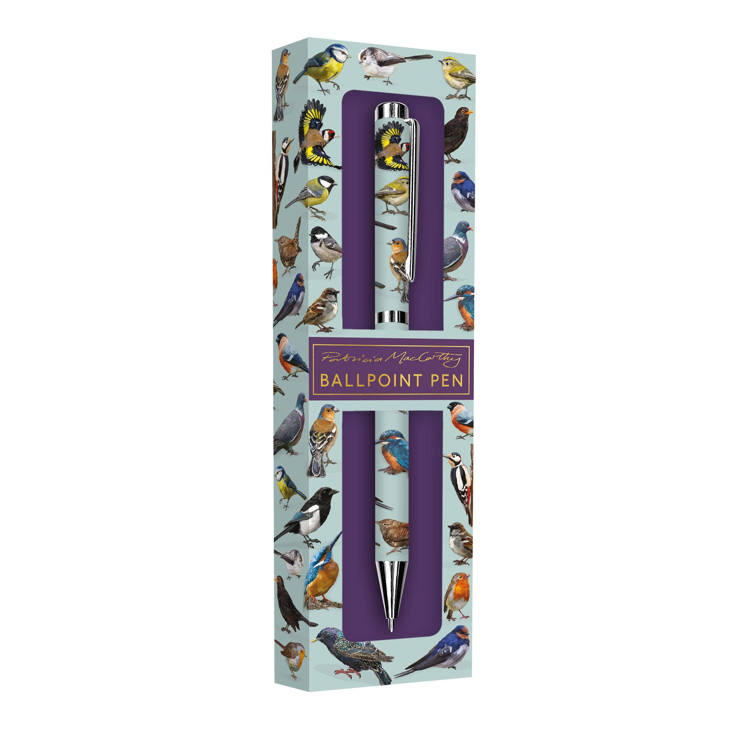 Robert Frederick Ltd – wholesale Pen – Birds Design Ballpoint Pen in Gift Box – Black Ink Twist Nib Pen – Beautiful Wildlife Bird Pattern Stationery Gift2