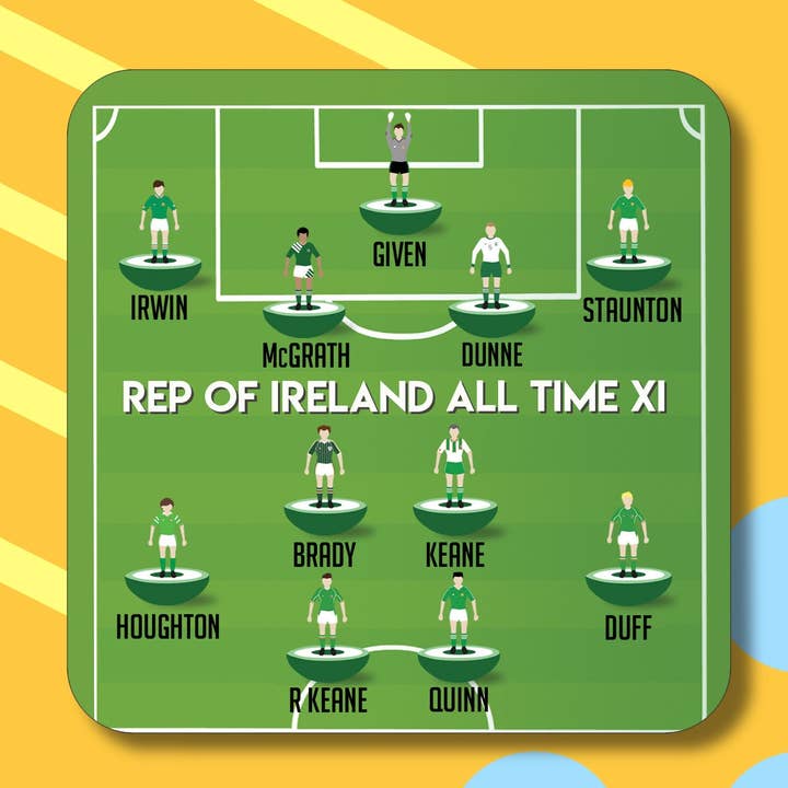 Maktus - Wholesale Coasters - Ireland All Time XI Subbuteo0