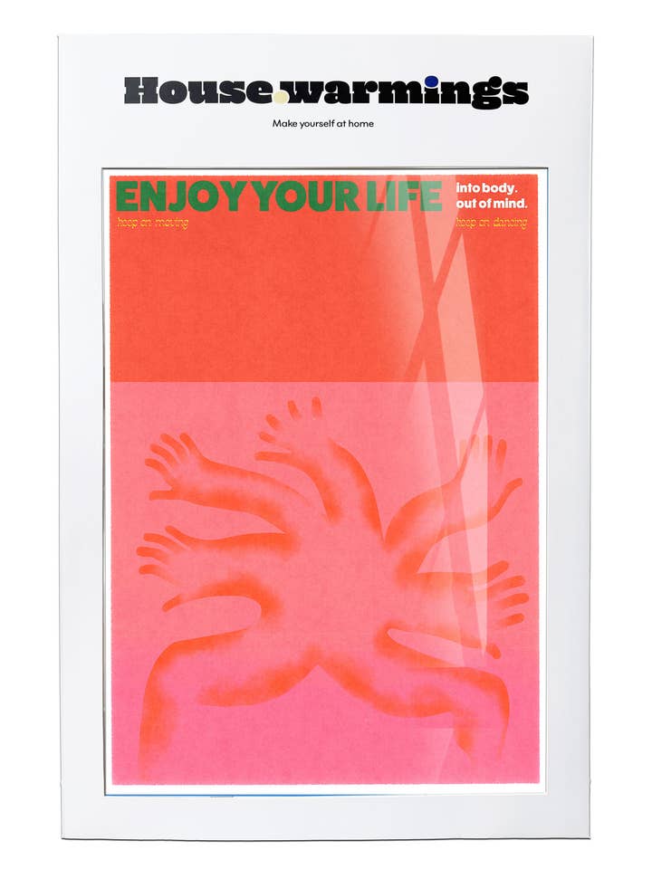 ENJOY YOUR LIFE Art Print - A3 Size for wholesale by House.warmings