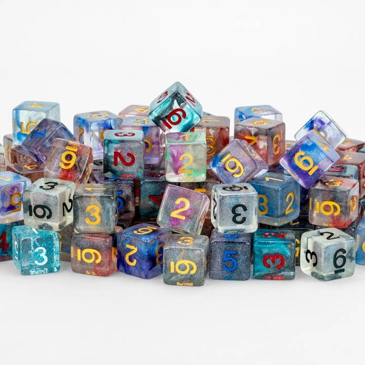 FanRoll by Metallic Dice Games - Wholesale Dice - Pound of Assorted Resin D6's4