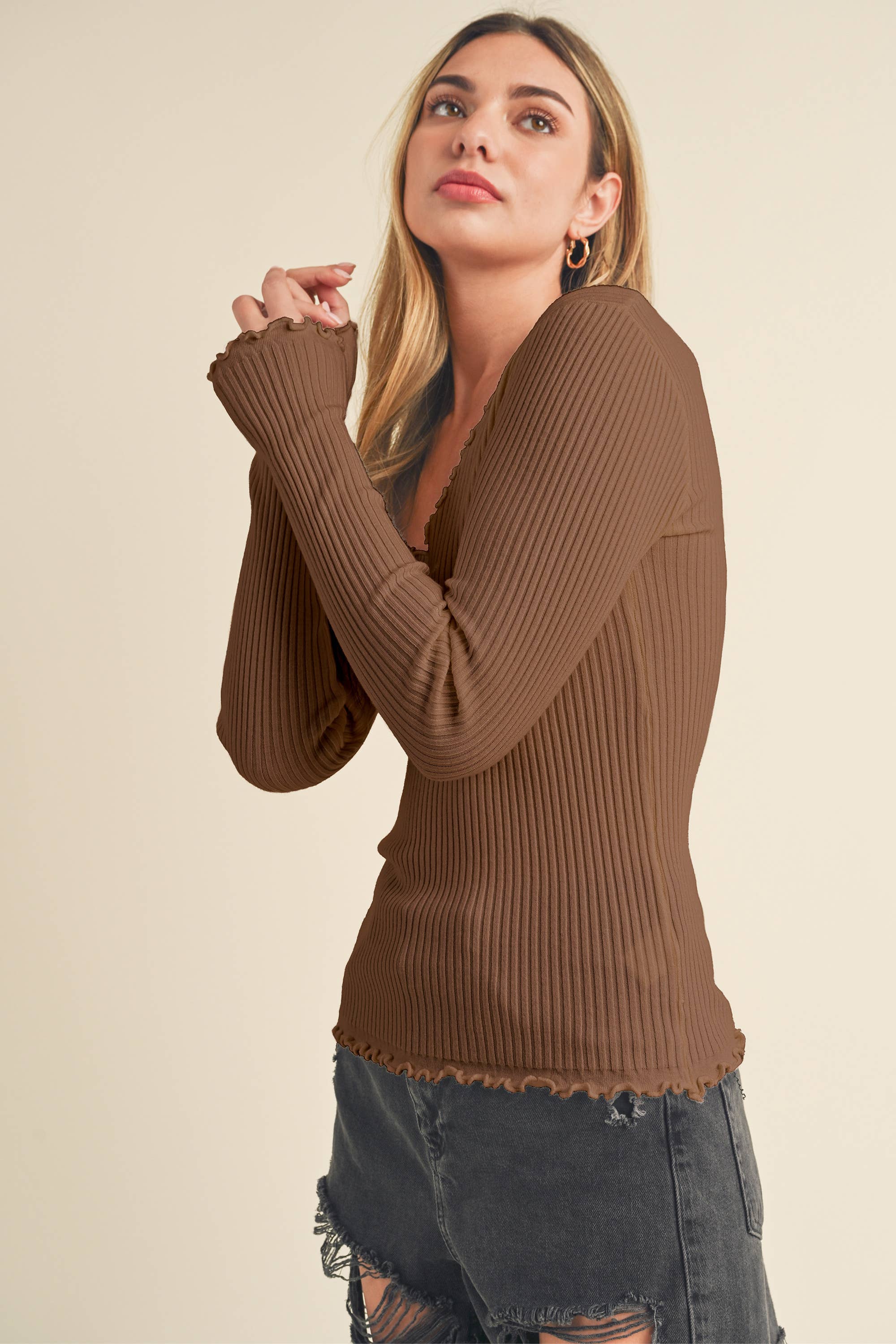 AEMI + CO - Wholesale Knit Sweater - Women's - 3105DN Adalie Knit Sweater10