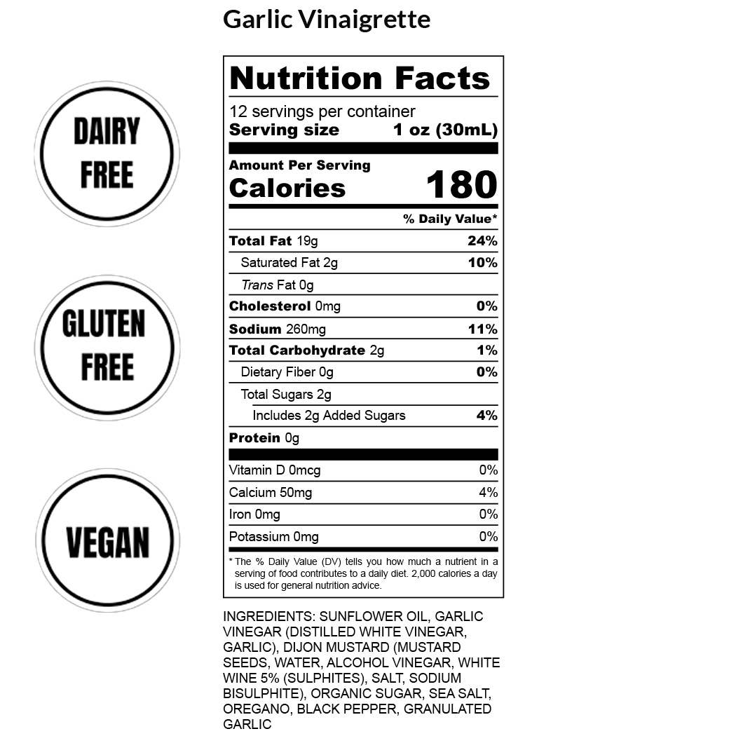 Tait Farm Foods - Wholesale Salad Dressing - Garlic Vinaigrette1