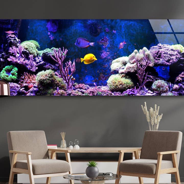 Aquarium Tempered Glass Wall Art for wholesale by MyPhotostation
