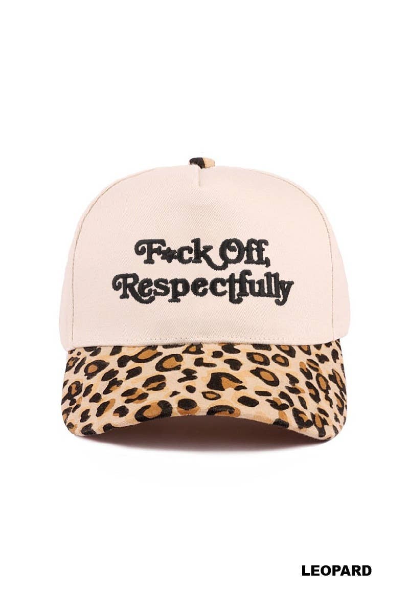 Vanilla Monkey – wholesale Baseball cap – Women's – Fxck Off, Respectfully Two Tone Canvas Cotton Cap5