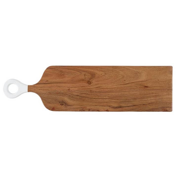 White Dip Handle Board - Natural + White for wholesale by Santa Barbara Design Studio by Creative Brands