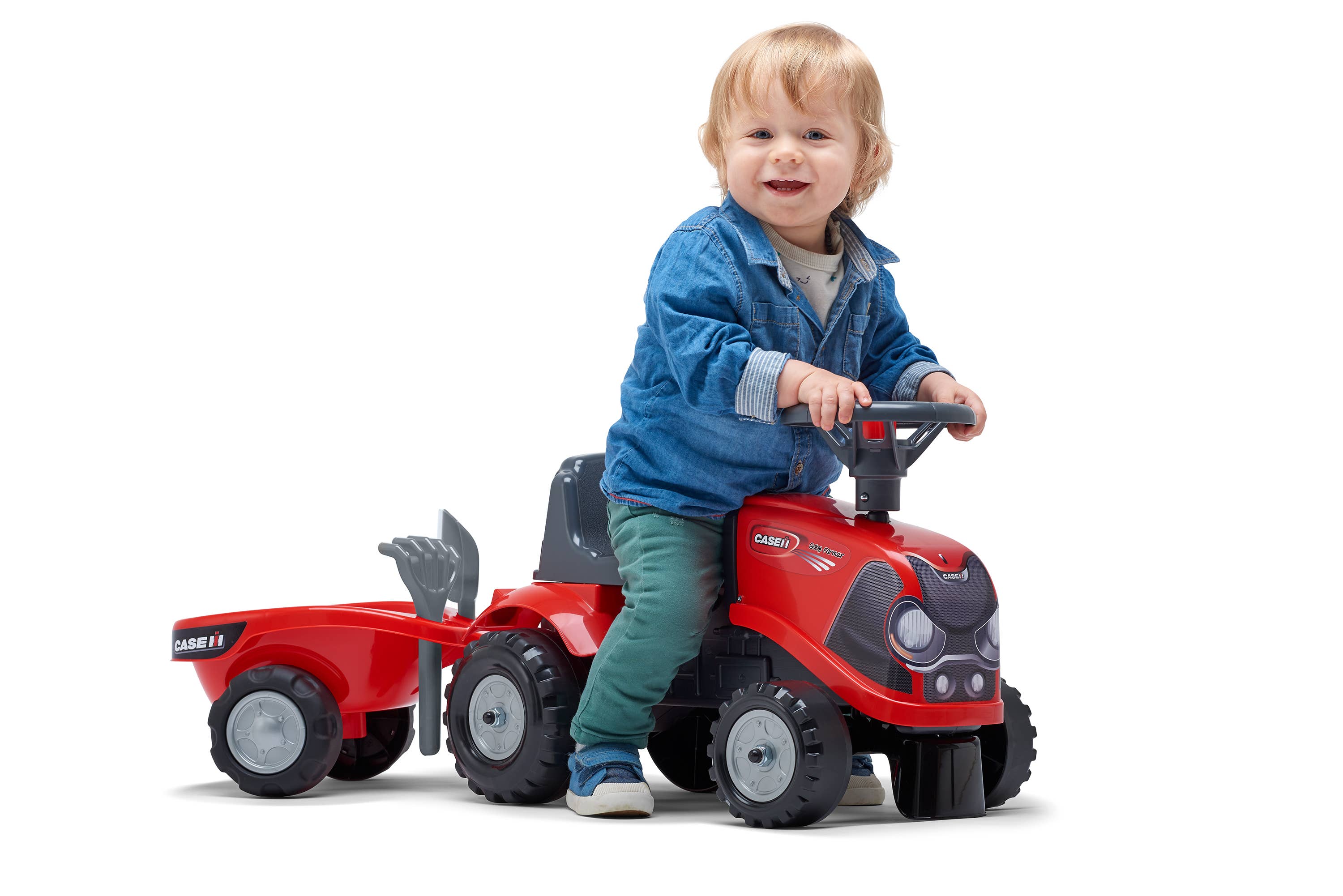 American Hobbies & Merchandising - Wholesale Toy Car/Truck - Kids - Case IH Tractor w/Trailer, Access, Push Ride-on 1-3 Years 2